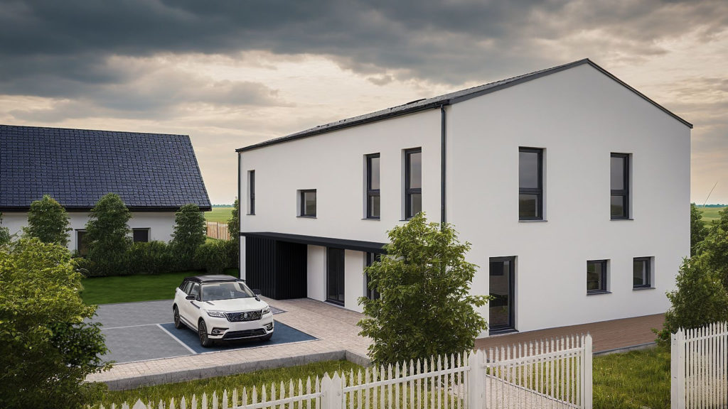 wizualizacja ośrodka terapeutycznego FOSA – widok ogólny 2 – Gołębiewo Wielkie